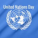 UN Flag reads united nations day
