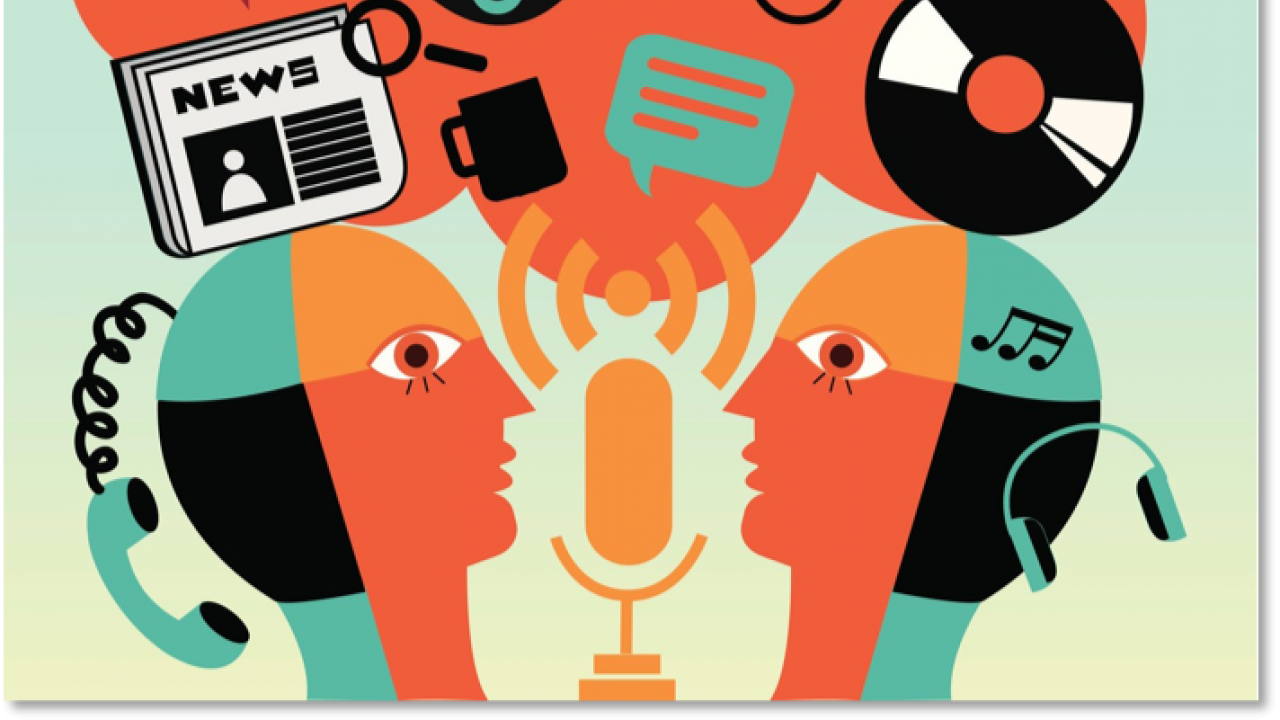 illustration of people talking