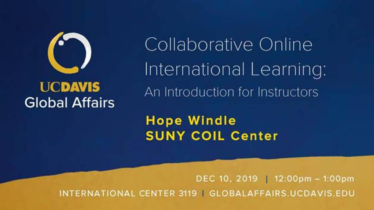 flyer for collaborative online learning workshop