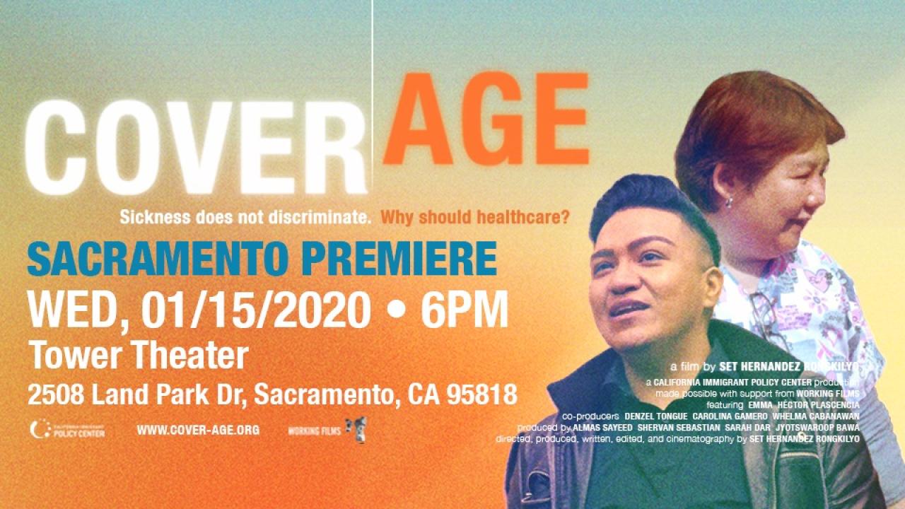 coverage movie flyer with details, as listed in event body