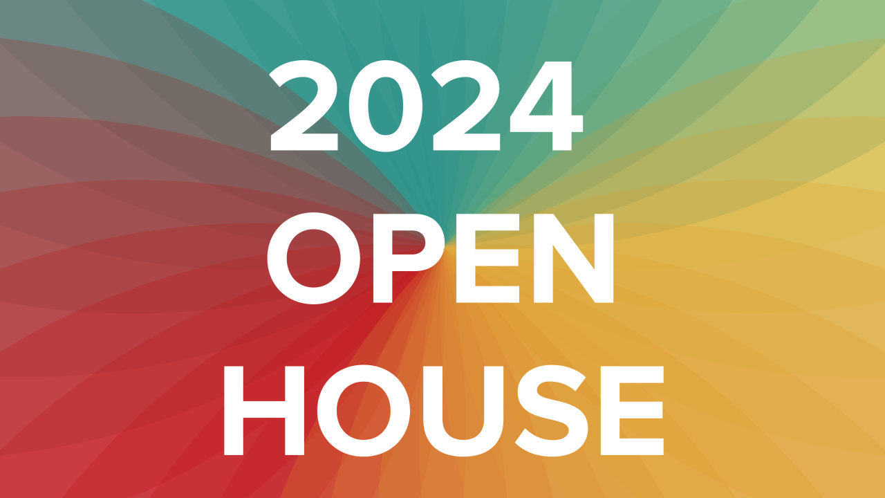 Banner with text that reads "2024 Open House"