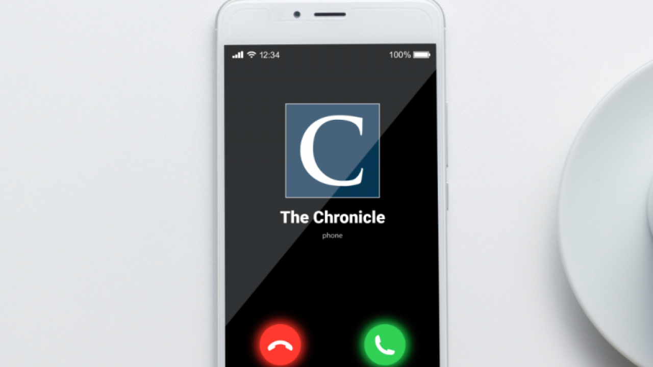 iphone dialing a number for the chronicle
