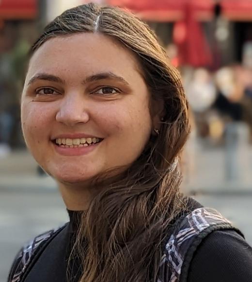 woman smiling for a close up