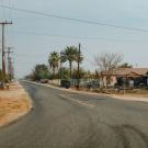 Dusty street in rural Teviston California