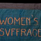 textile that says Women's Suffrage