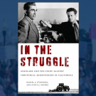 Book cover for In The Struggle featuring two men in black and white color