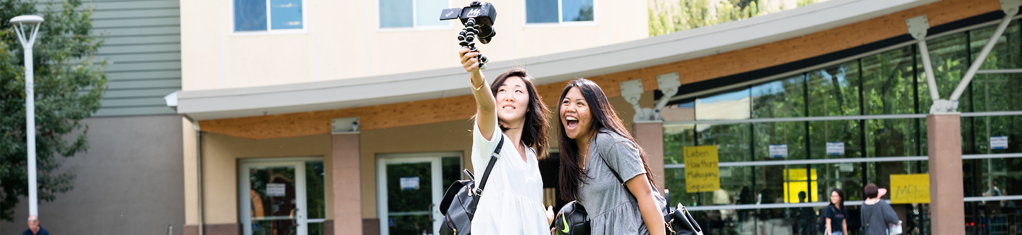 Students taking a selfie